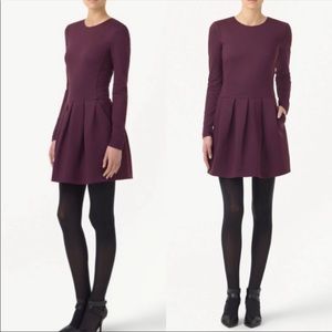 Talula long sleeve deep purple dress from Aritzia